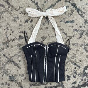 Vintage XX1 Denim Bustier Corset Halter
